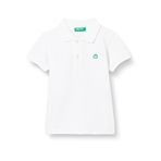 United Colors of Benetton Logolu Polo Beyaz Erkek Çocuk T-Shirt