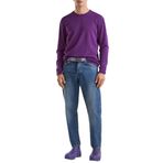 United Colors of Benetton Merino Mor Bisiklet Yaka Erkek Kazak