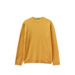 United Colors of Benetton Merino Sarı Bisiklet Yaka Erkek Kazak