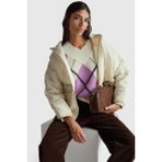 United Colors Of Benetton Mix Kadın / Kız Kdn_yün Karışımlı Baklava Desenli Ribana Detaylı V Yaka Kazak Model Kodu: 1444E204E905 - Çok Renkli