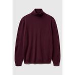 United Colors Of Benetton Mürdüm Erkek ERK_%100 Merino Boğazlı Kazak Model Kodu: ( 1002U218034D) - Mor
