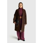 United Colors Of Benetton Mürdüm Kadın / Kız KDN_%100 Yün Ribana Detaylı Balıkçı Yaka Kazak Model Kodu: ( 11AHD203YMÜRDÜM) - Mor