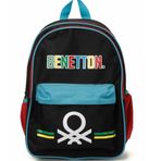 United Colors of Benetton Overq-13421 4PR Siyah Unisex Sırt Çantası