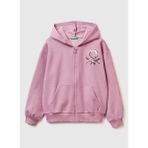 United Colors Of Benetton Pembe Kız Çocuk Payetli Sweatshirt 39M2C505O - Gül Kurusu