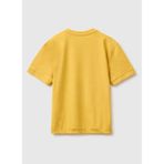 United Colors Of Benetton Sarı Erkek Çocuk Baskılı T-Shirt 3SDLC10TU - Hardal