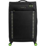 United Colors Of Benetton Siyah Orta Boy Trolley 60 cm Unisex Valiz Bölmeli Tasarım ve 4 Tekerlekli