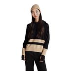 United Colors of Benetton Siyah Yün Kaşmir Kapüşonlu Kazak, s, 125A102HE203V, Sİyah, Kadın