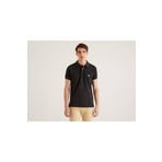United Colors of Benetton Slim Fit Kısa Kollu Polo Siyah Erkek T-Shirt