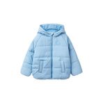United Colors of Benetton Sol Göğsü Logo Yamalı Önü Cepli Kapüşonlu Fermuarlı Mont Erkek Çocuk Mont, Lacivert, 90