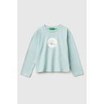 United Colors Of Benetton Su Yeşili Kadın / Kız Kk_simli Baskılı Bisiklet Yaka Regular Fit Uzun Kollu T-Shirt Model Kodu: 3ATNG10L7SU Yeşili - 18 - 24 Ay