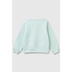 United Colors Of Benetton Su Yeşili Kadın / Kız Kk_simli Benetton Logo Baskılı Bisiklet Yaka Sweatshirt Model Kodu: 3J70G10HXSU Yeşili - 3 - 4 Yaş
