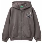 United Colors of Benetton Üniseks Çocuk Giacca C/CAPP M/L 39m2c505o Örgü Ceket, Gri, 130