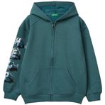 United Colors of Benetton Üniseks çocuk örgü ceket, Gri, 120