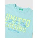 United Colors Of Benetton Yeşil Erkek Çocuk Baskılı T-Shirt 3I1XC10TF - Su Yeşili