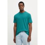 United Colors Of Benetton Yeşil Erkek Erk_keten Karışımlı Regular Fit T-Shirt Model Kodu: 3UTFU10B1YEŞIL