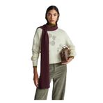 United Colors of Benetton Yün Desenli Bisiklet Yaka Kazak, xl, 125A18L4E10EW, Krem, Kadın