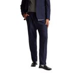 United Colors of Benetton Yün Karışımlı Beli Lastikli Bağcıklı Pantolon, M, 125A47WUUF05V, Lacivert, Erkek