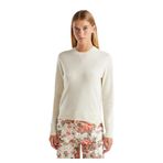 United Colors of Benetton%100 Kaşmir Yuvarlak Yaka Kazak, xl, 125A1033D107P, Krem, Kadın