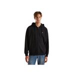 United Colors of Benetton%100 Pamuk Dar Kesim Fermuarlı Kapüşonlu Sweatshirt Erkek Kapüşonlu Sweatshirt, Siyah, S