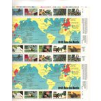 United States Postal Service 1942 WWll Events Into the Battle Sheet 20 x 29 cent ABD Pulları #2697
