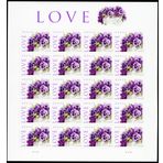 United States Postal Service LOVE: Sepette Pansies Koleksiyonluk Damga Kağıdı Yirmi 44 Cent Pullar Scott 4450