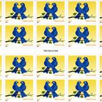 United States Postal Service LOVE TRUE BLUE hayvan kuş 20 x 39 cent ABD pulları YENİ