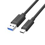 Unitek C14103BK USB 3.1 Kablo Tip A - Tip C M-M 1,5 m / 5 Gbps'ye kadar aktarım/yüksek kaliteli bakır teller/senkronizasyon ve şarj/Macbook/Chromebook Pixel