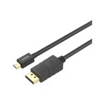 Unıtek Mını Dısplayport To Dısplayport Kablo 2Mt 4K&60Hz Y-C611bk