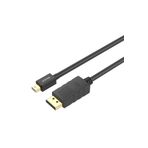 Unitek MINI DISPLAYPORT TO DISPLAYPORT KABLO 2MT 4K&60Hz (Y-C611BK)