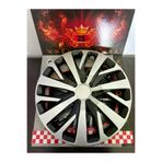Universal 27282628271811 Opel Astra/corsa/combo 16"inç Uyumlu Çift Renk Jant Kapağı 4'lü Takım Amblem Hediyeli