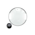 Universal 28 Cm Metal Çerçeveli Tencere Ve Tava Kapağı - Cam Kapak 28CM
