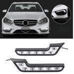 Üniversal 6 Led Mercedes Tip Gündüz Ledi Araba Gündüz Farı Araç Oto Drl Led Lamba Güçlü Işık 12v Su Geçirmez Beyaz 2 Adet 00 Şüscaroto Aksesuar