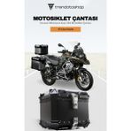 Universal Alüminyum Kasa Ithal Motosiklet Çantası Motor Çantası Siyah 45 L