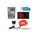 Universal Araba Araç Içi Torpido Ledi Ip Neon Ip Led El Wire 2 Metre Kırmızı
