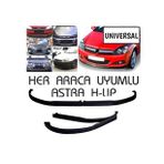 Universal Astra H Lip 2 Parça Esnek Plastik Mat Siyah Tampon Altı Ek Lip Bir Çok Araca Uyumlu