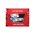 Universal CAM VERNİKLİ 1 KARE 1 UZUN APP PLAKA