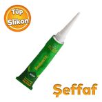 Universal Genel Amacli Sizdirmaz Silikon Tup Seffaf 50 Mlsuper Elastik Hizli Kurur