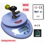 Üniversal Global R600a R134a Gaz Dijital Terazili Tüp Destek Ünitesi 5Kg