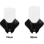 Universal GP Kompozit Yamaha NMAX 125 / 155 2025-2026 Uyumlu Elcikli Tur Camı Şeffaf 82 cm