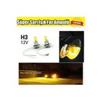 Universal H3 JDM Süper Sarı Işık Far Ampul 12V 100W-55W