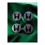 Universal Honda Vtec Uyumlu Çelik Jant Göbeği Dış Çap 58mm - İç Çap 55mm 4 Adet (SİYAH )