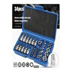 Universal Lokma Takımı 34 Parça 3/8 1/4 Torx & E Lokma Set