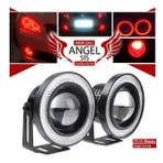 Universal Mercekli Led Angel Sis Farı, 76mm Kırmızı Renk