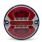 Universal Mini Yuvarlak Stop Lambası 4 Fonksiyonlu 12-24V Uyumlu Fren Park Geri Vites Sinyal