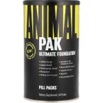 Universal Nutrition Animal Pak® – Sporcu Multivitamin & Performans Desteği 44/30 Pıll Packs - 44 / PILL PACKS
