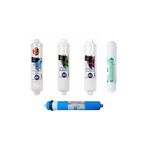 Universal ROBY 12" İNLİNE KAPALI KASA TAKIM NSF SU ARITMA FİLTRESİ MEMBRANLI SET 5'Lİ ÇUBUKLU