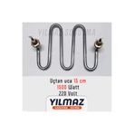Universal Semaver & Çay Makinesi Rezistans (ısıtıcı) - 1500 W, 15 Cm , Krom