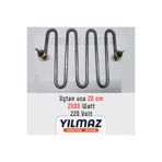 Universal Semaver & Çay Makinesi Rezistans (ısıtıcı) - Zikzak, 2500w, 20cm, Krom