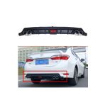 Universal Toyota Corolla Turbo Difüzör Arka Tampon Çift Egzoz Çıkışlı 2013- Siyah