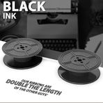 Unıversal Twın Spool Gr.1 Black Siyah Muadil çift Makara Daktilo Şeridi, GR-1033
